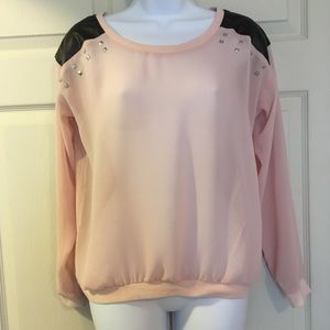 2/$10 sheer long sleeve shirt